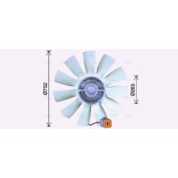 Radiator Fan SCANIA 853555 AVA QUALITY COOLING SCF057 OE Ref 2078557