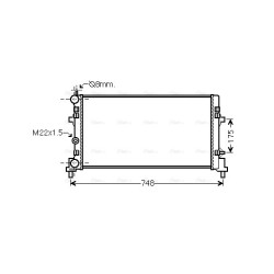 AVA Radiator AVA QUALITY COOLING STA2037 OE Ref 6R0.121.253 A