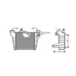 AVA Intercooler AVA QUALITY COOLING STA4036 OE Ref 6Q0145804E