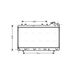 AVA Radiator AVA QUALITY COOLING SU2015 OE Ref 45111FA100