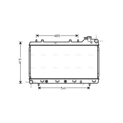 AVA Radiator AVA QUALITY COOLING SU2016 OE Ref 45199FC021