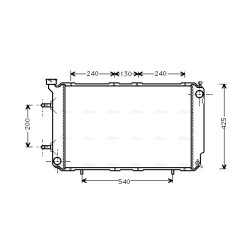 AVA Radiator AVA QUALITY COOLING SU2032 OE Ref 45199AC210