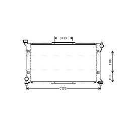 AVA Radiator AVA QUALITY COOLING SU2036 OE Ref 45199-AC040