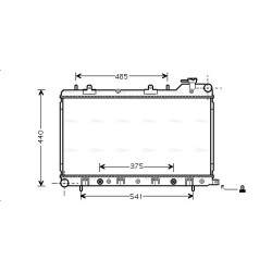 AVA Radiator AVA QUALITY COOLING SU2049 OE Ref 45111-SA031