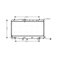 AVA Radiator AVA QUALITY COOLING SU2057 OE Ref 45119FE000