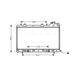 AVA Radiator AVA QUALITY COOLING SU2075 OE Ref 45111SA130