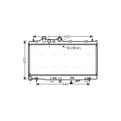 AVA Radiator AVA QUALITY COOLING SU2079 OE Ref 45119-AJ070