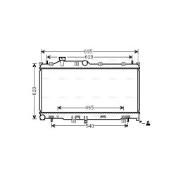 AVA Radiator AVA QUALITY COOLING SU2110 OE Ref 45111SG000