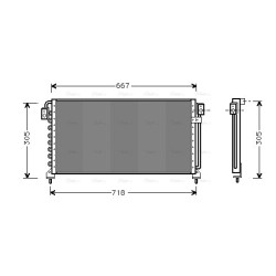 AVA AC Condenser AVA QUALITY COOLING SU5028 OE Ref 73210-AC021