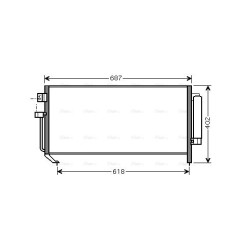 AVA AC Condenser AVA QUALITY COOLING SU5060D OE Ref 73210-SA010