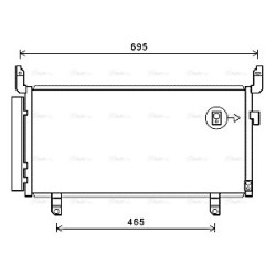 AVA AC Condenser AVA QUALITY COOLING SU5104D OE Ref 73210SG001