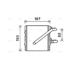AVA Heater Matrix AVA QUALITY COOLING SU6107 OE Ref 72130FA001