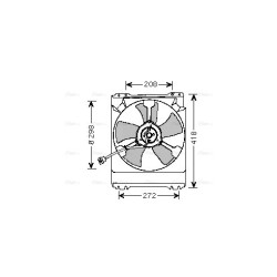 AVA Radiator Fan AVA QUALITY COOLING SU7501 OE Ref 45121FA060