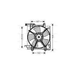 AVA Radiator Fan AVA QUALITY COOLING SU7503 OE Ref 45121AE000
