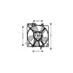 AVA Radiator Fan AVA QUALITY COOLING SU7510 OE Ref 45121FC050