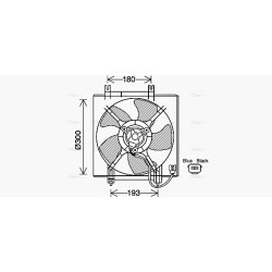 Radiator Fan AVA QUALITY COOLING SU7517 OE Ref 73310AG001