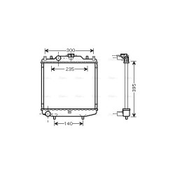 Radiator AVA QUALITY COOLING SZ2028 OE Ref 17700-60D41