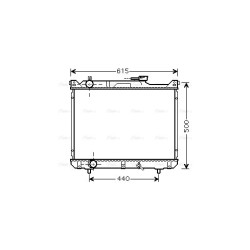 AVA Radiator AVA QUALITY COOLING SZ2078 OE Ref 1770052D00