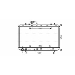 Radiator AVA QUALITY COOLING SZ2084 OE Ref 17700-80JB0