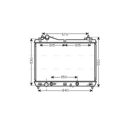 AVA Radiator AVA QUALITY COOLING SZ2105 OE Ref 1770065J30