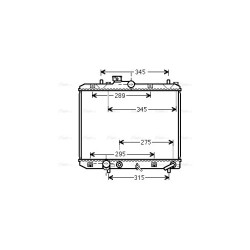 Radiator AVA QUALITY COOLING SZ2112 OE Ref 4709363