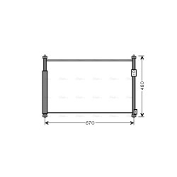 AVA AC Condenser AVA QUALITY COOLING SZ5108D OE Ref 95310-64J01