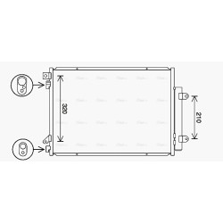 AC Condenser AVA QUALITY COOLING SZ5150D OE Ref 9531062M10