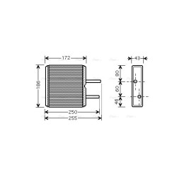 AVA Heater Matrix AVA QUALITY COOLING SZ6080 OE Ref 7412060B00