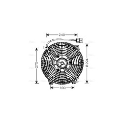Radiator Fan AVA QUALITY COOLING SZ7505 OE Ref 9556063G40