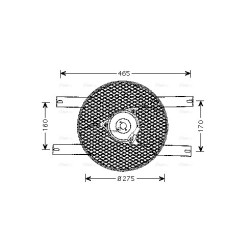 AVA Radiator Fan AVA QUALITY COOLING SZ7507 OE Ref 9500077E51
