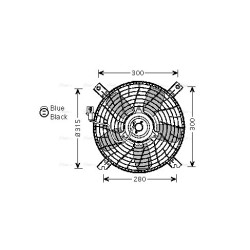 AVA Radiator Fan AVA QUALITY COOLING SZ7509 OE Ref 9556065D01