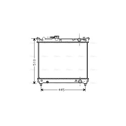 AVA Radiator AVA QUALITY COOLING SZA2024 OE Ref 1770086C01