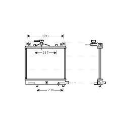 AVA Radiator AVA QUALITY COOLING SZA2057 OE Ref 1770075F00A00