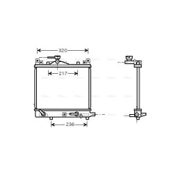 AVA Radiator AVA QUALITY COOLING SZA2058 OE Ref 1770075F10