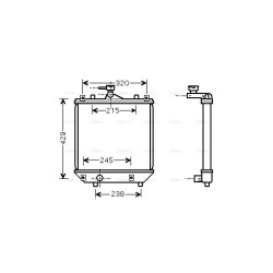 AVA Radiator AVA QUALITY COOLING SZA2064 OE Ref 1770083E00
