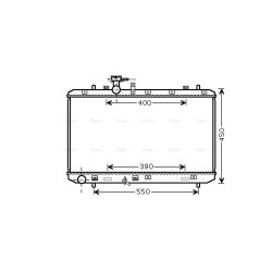 Radiator AVA QUALITY COOLING SZA2084 OE Ref 17700-80JB0