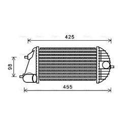 AVA Intercooler AVA QUALITY COOLING SZA4123 OE Ref 1362068L51