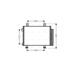 AC Condenser AVA QUALITY COOLING SZA5117D OE Ref 93193976