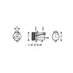 AC Compressor AVA QUALITY COOLING SZAK092 OE Ref 9520070CF1
