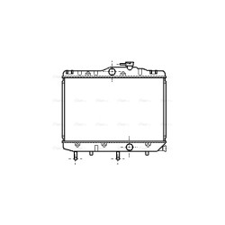 AVA Radiator AVA QUALITY COOLING TO2109 OE Ref 1640011070