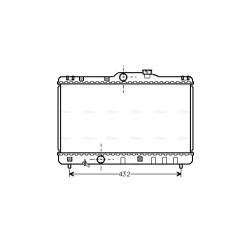 AVA Radiator AVA QUALITY COOLING TO2140 OE Ref 16400-15531