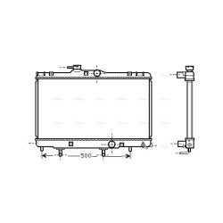 AVA Radiator AVA QUALITY COOLING TO2156 OE Ref 16400-0D040