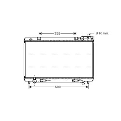 AVA Radiator AVA QUALITY COOLING TO2160 OE Ref 16400-76061