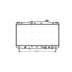 AVA Radiator AVA QUALITY COOLING TO2186 OE Ref 1640003061