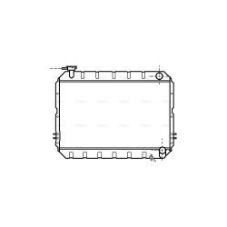 AVA Radiator AVA QUALITY COOLING TO2217 OE Ref 1640068100