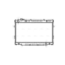 AVA Radiator AVA QUALITY COOLING TO2221 OE Ref 1640017021