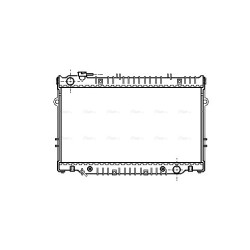 AVA Radiator AVA QUALITY COOLING TO2222 OE Ref 1640017021