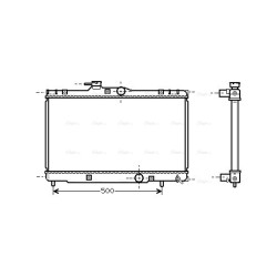 AVA Radiator AVA QUALITY COOLING TO2273 OE Ref 16400-0D040
