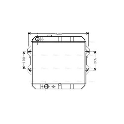 AVA Radiator AVA QUALITY COOLING TO2292 OE Ref 16400-5B630