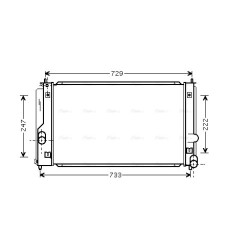 AVA Radiator AVA QUALITY COOLING TO2295 OE Ref 16400-22060